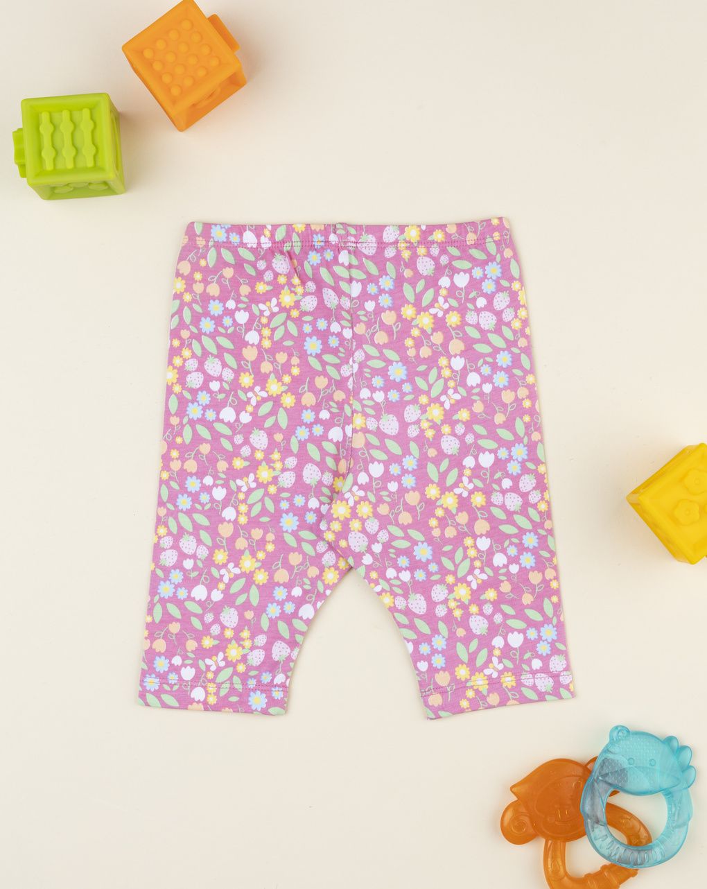 Legging 3/4 bimba rosa allover