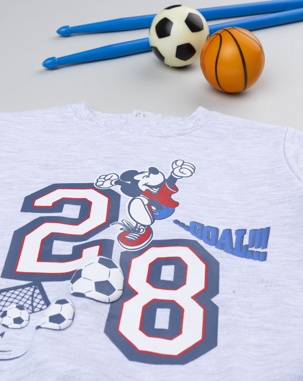 Completo jogging bimbo blu/grigio