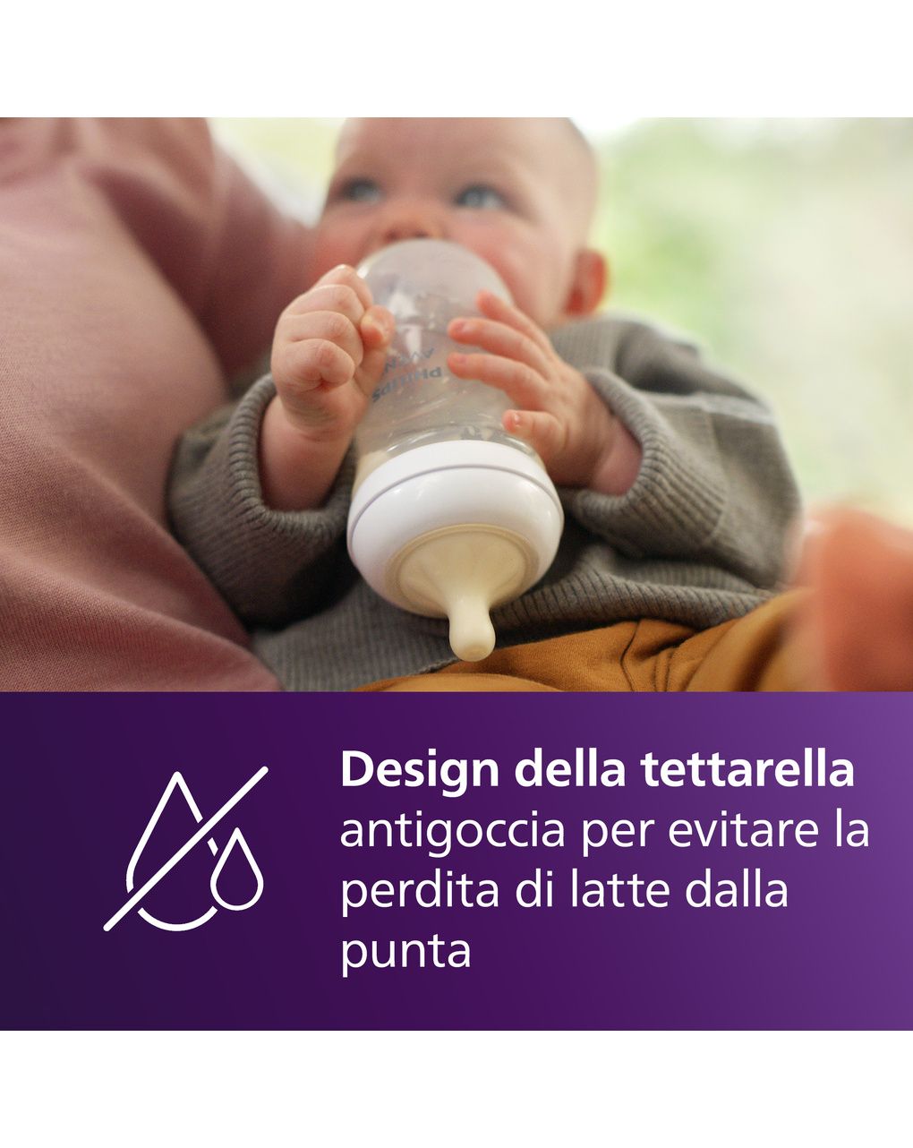 Biberon natural response 330 ml, con tettarella flusso 4 (veloce). età consigliata: 6m+. biberon 1 pz: scy906/01 - philips avent