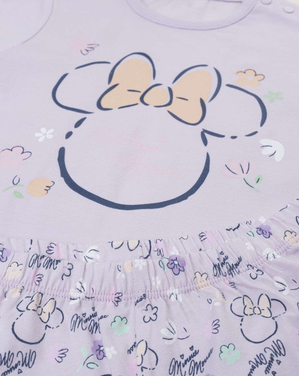 Pigiama estivo bimba minnie lilla