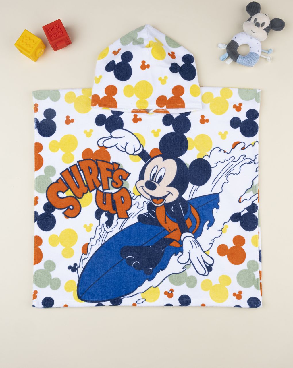 Poncho mare bimbo mickey mouse multicolor