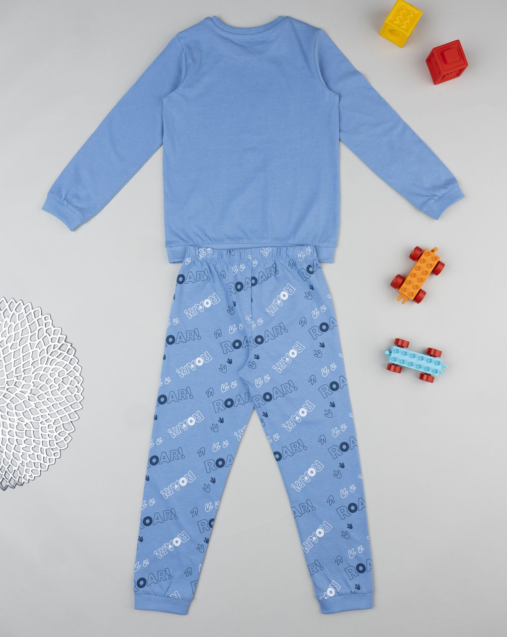 Pigiama bimbo azzurro tirannosauro