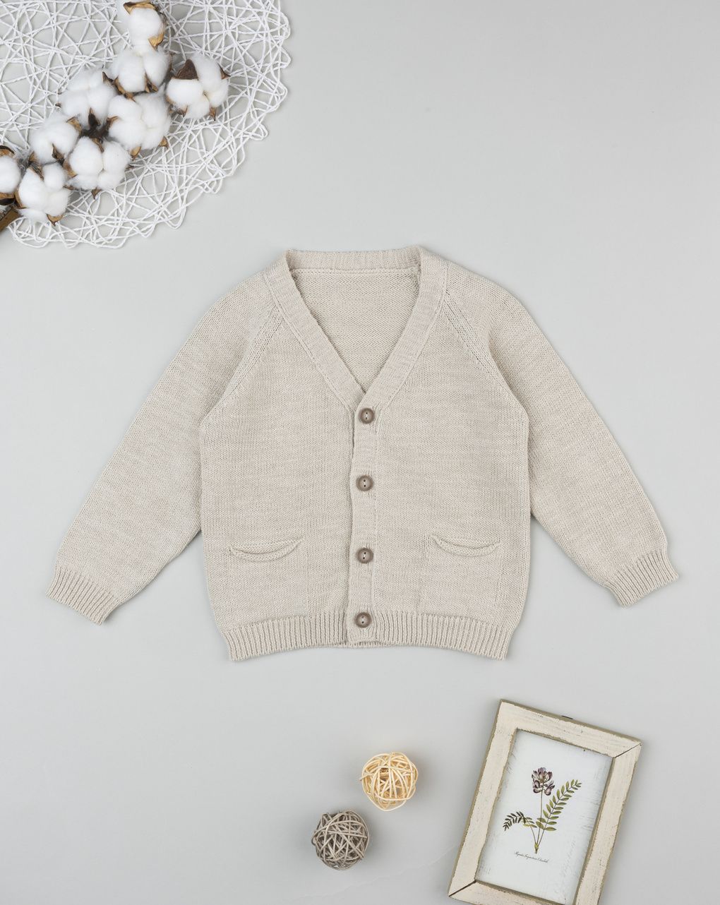 Cardigan bimbo beige