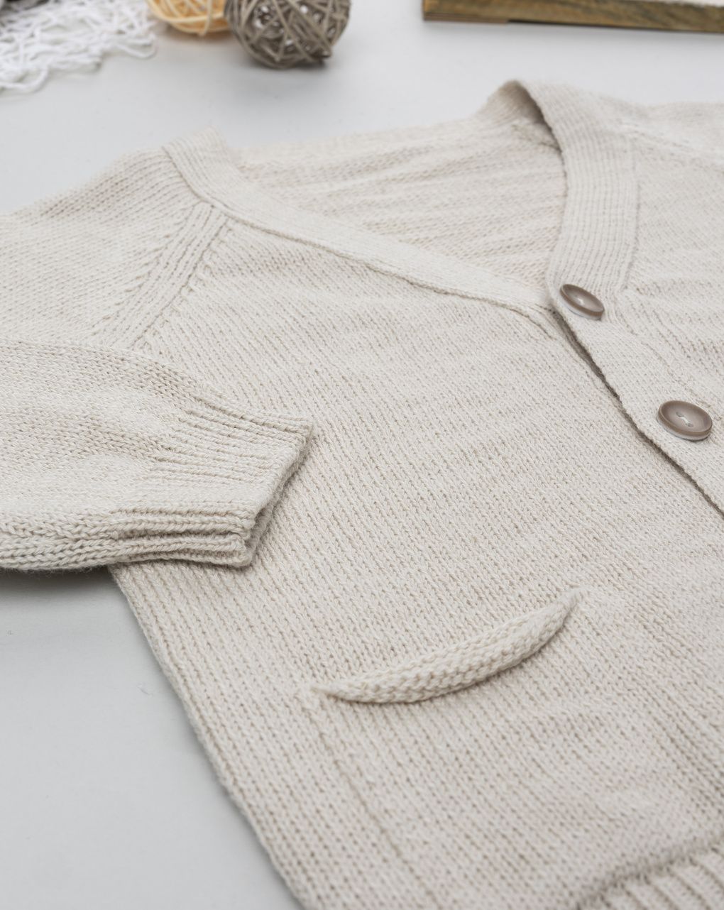 Cardigan bimbo beige