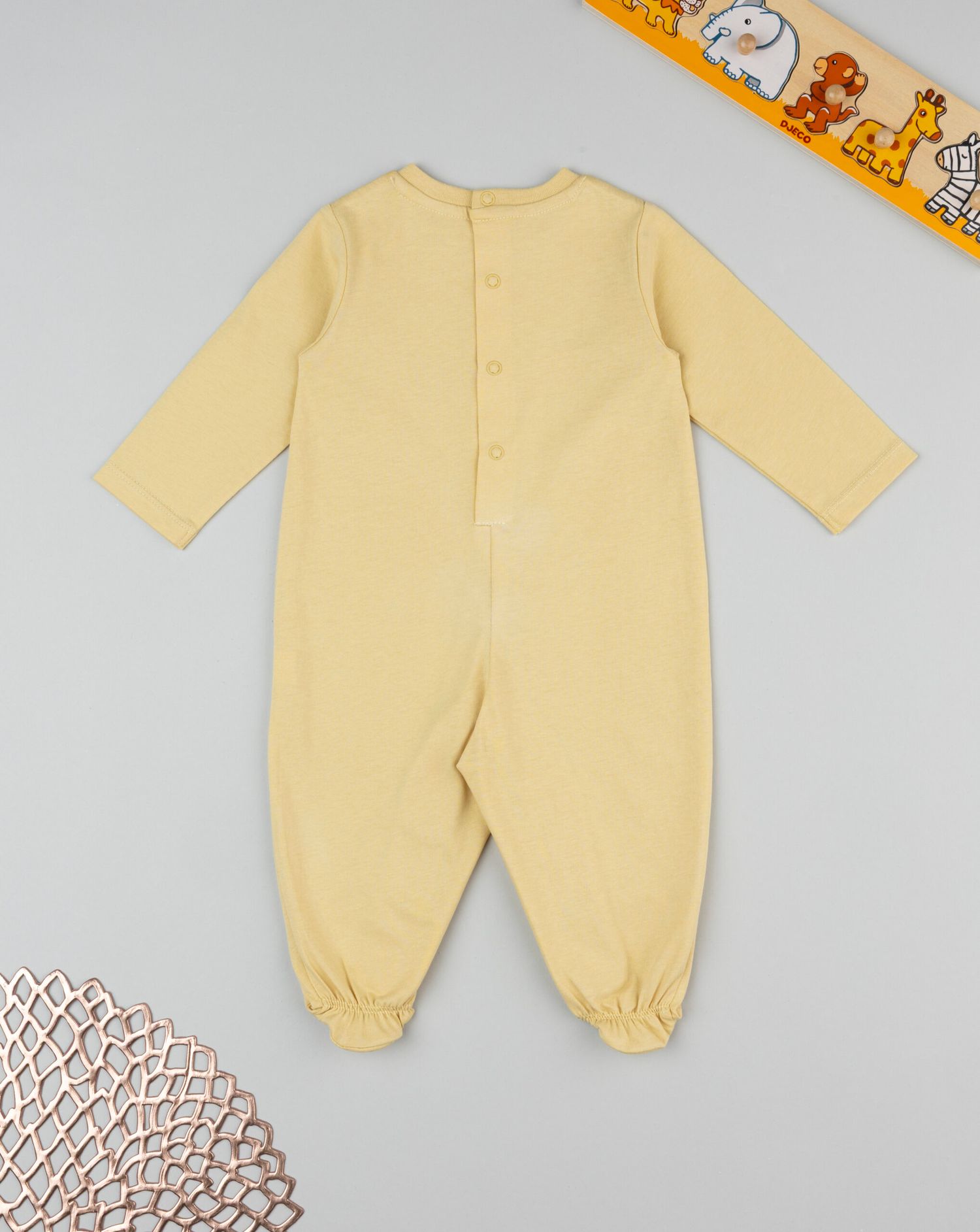 Tutina neonato re leone gialla