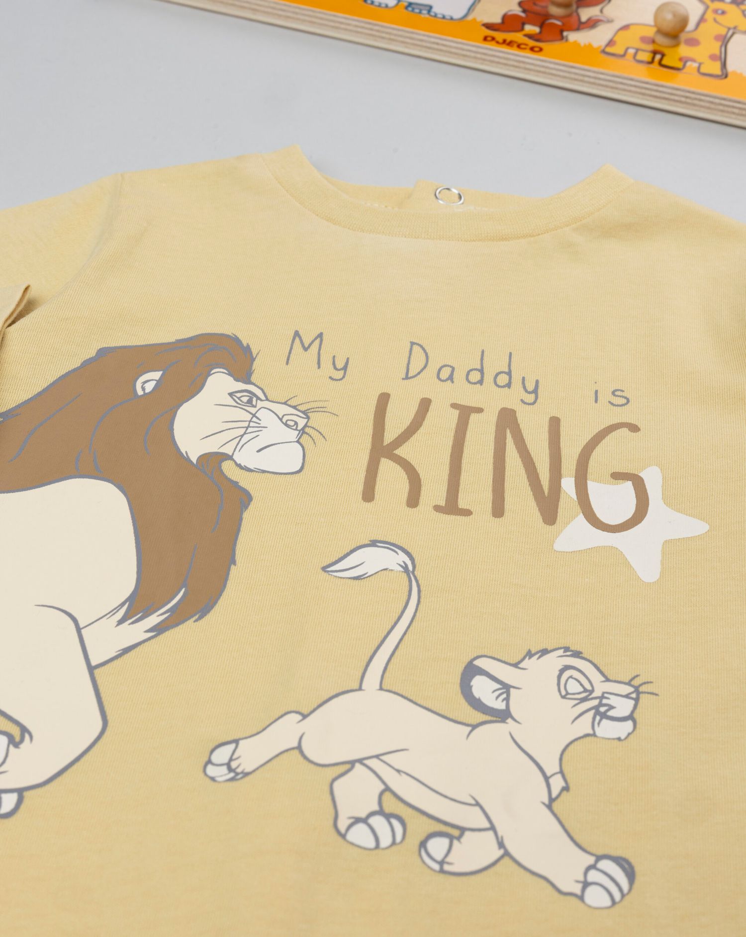 Tutina neonato re leone gialla