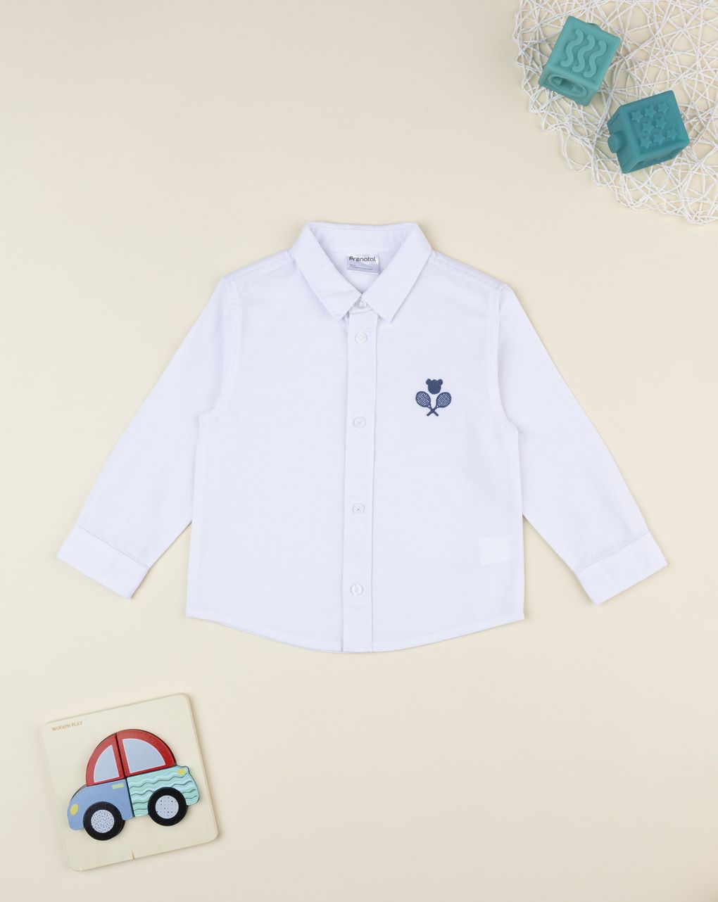 Camicia bianca bimbo ricamo