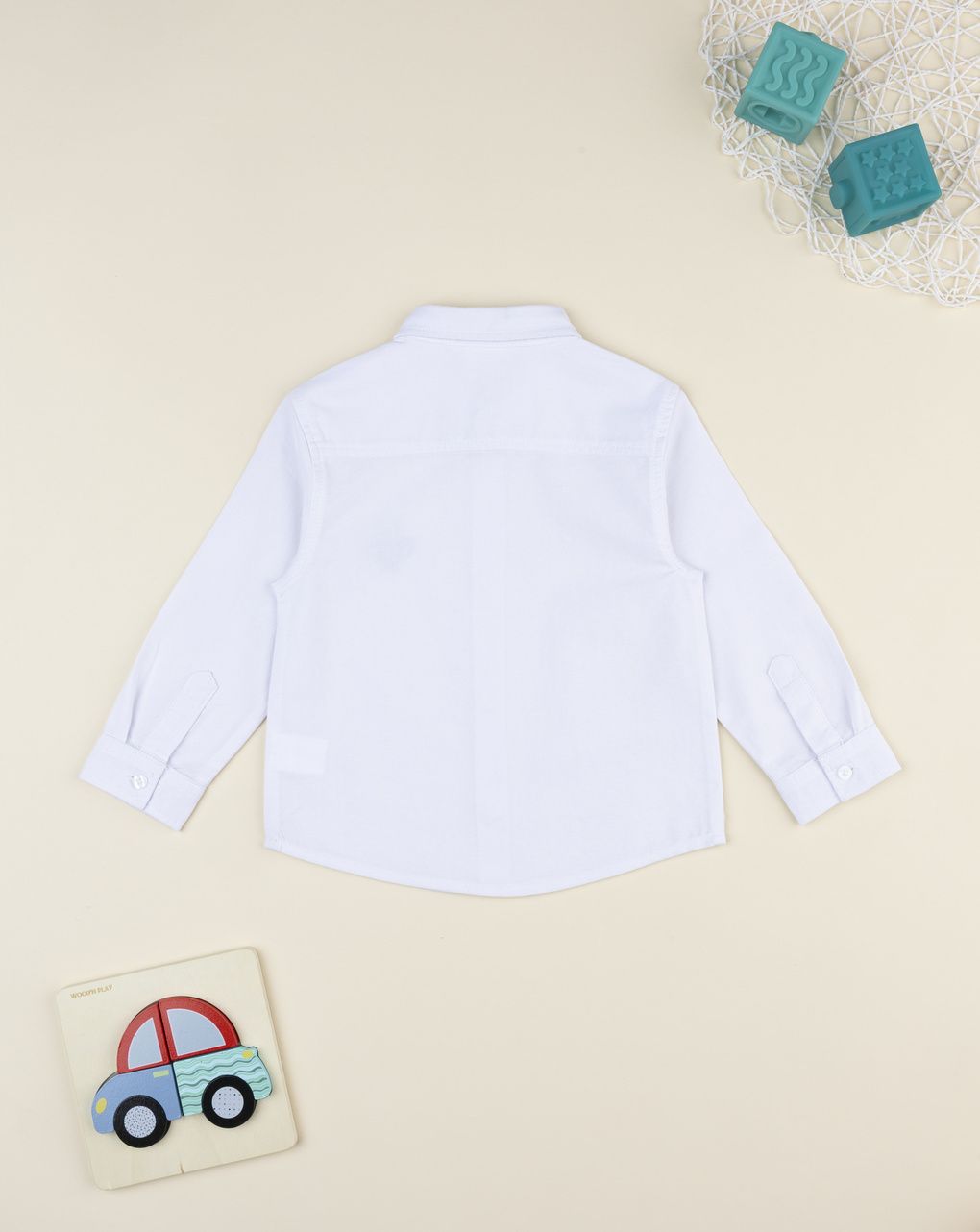 Camicia bianca bimbo ricamo
