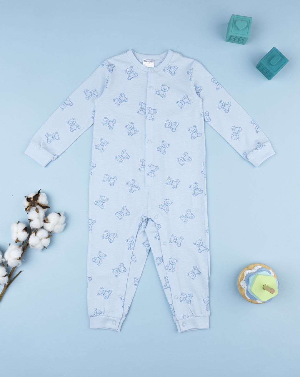 Pigiamone bimbo azzurro orsi