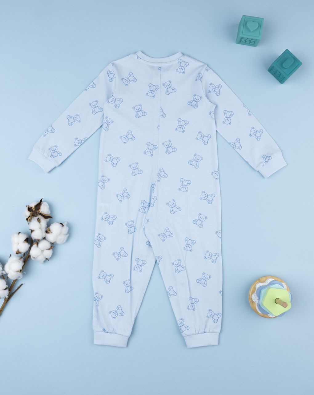 Pigiamone bimbo azzurro orsi