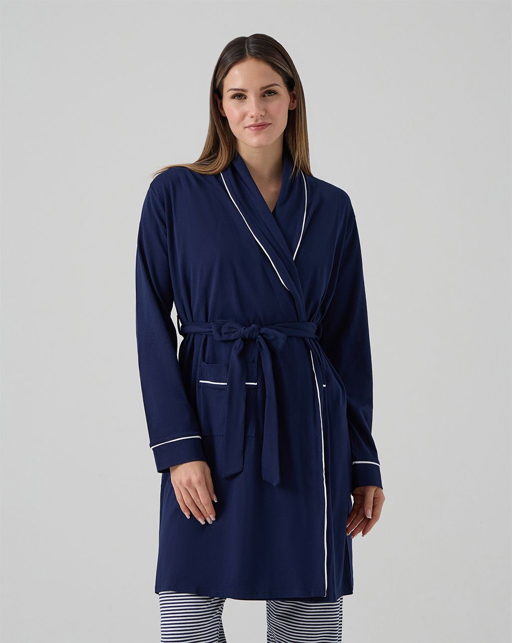 Vestaglia premaman blu scuro