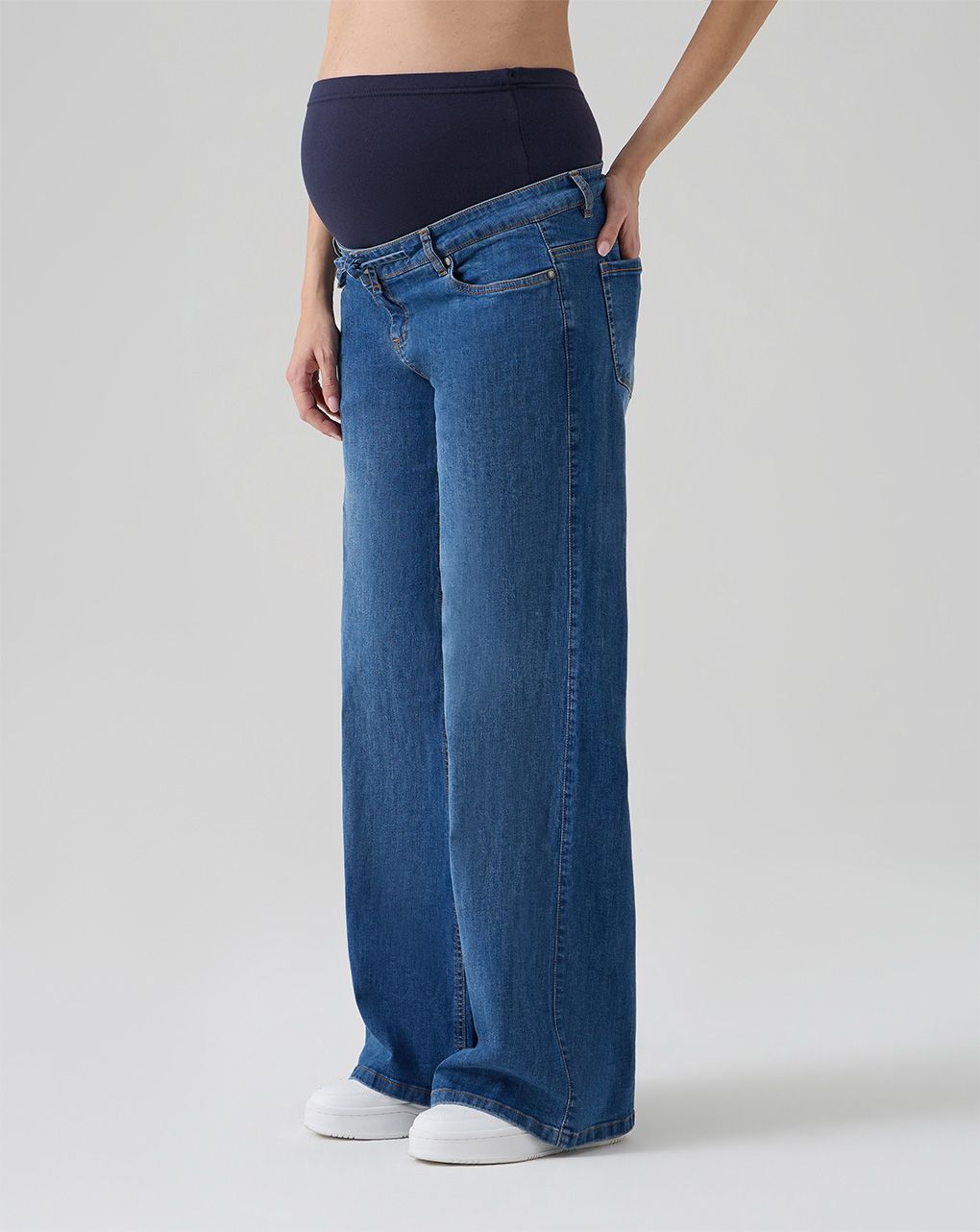 Pantapalazzo premaman denim scuro