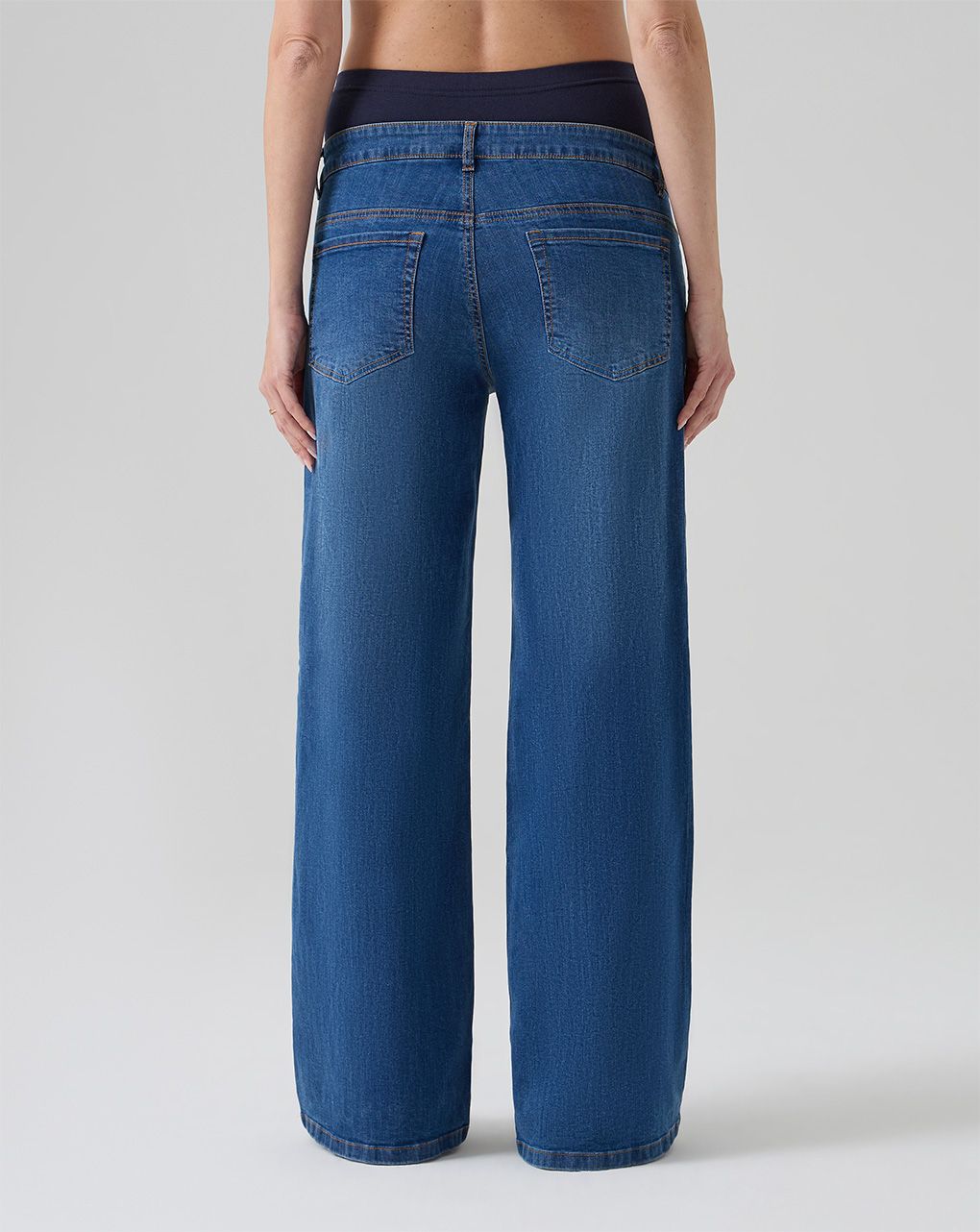 Pantapalazzo premaman denim scuro