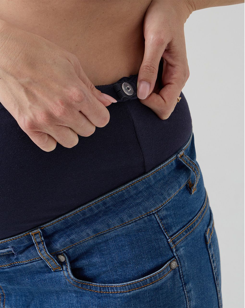 Pantapalazzo premaman denim scuro