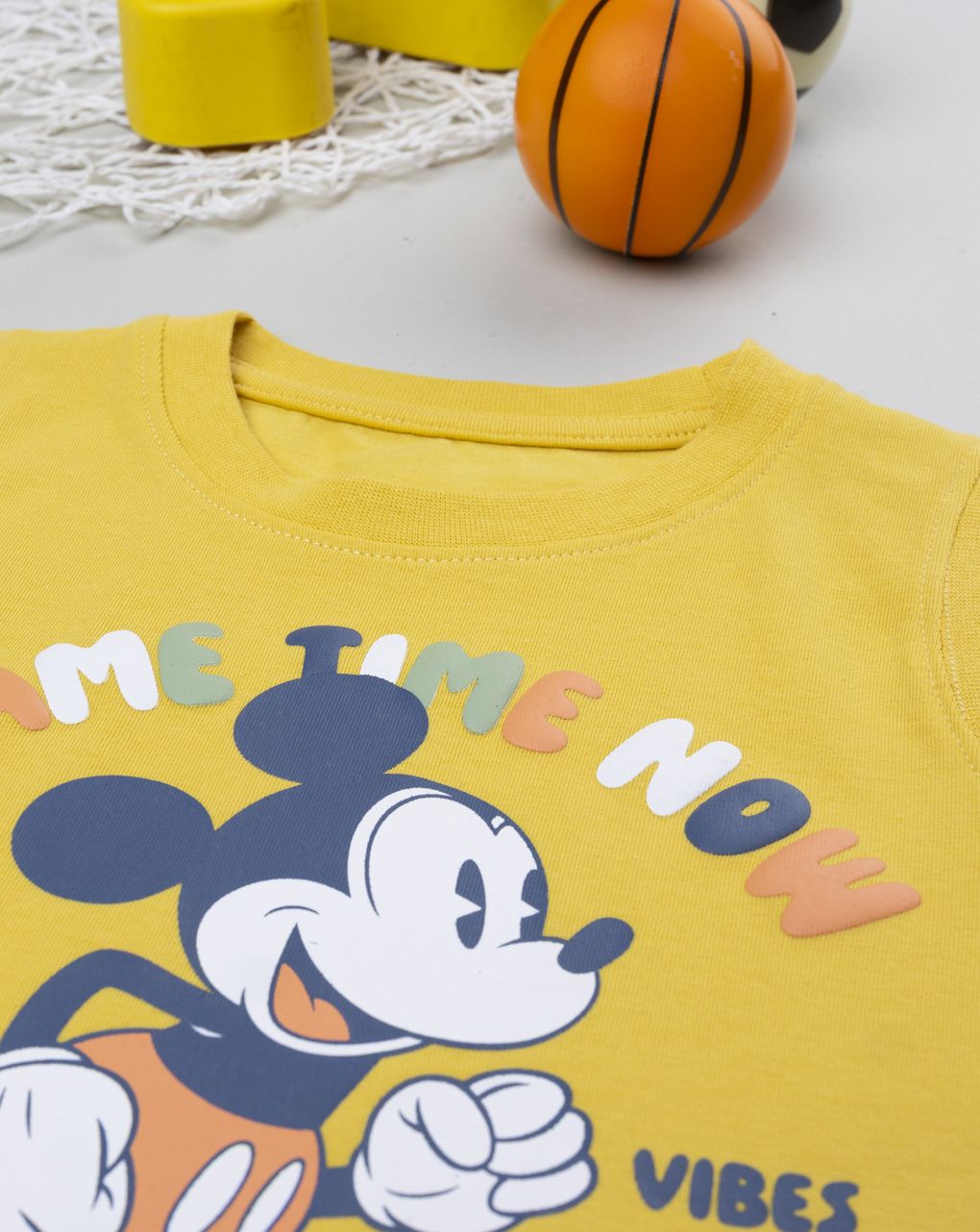 Canotta bimbo mickey mouse gialla