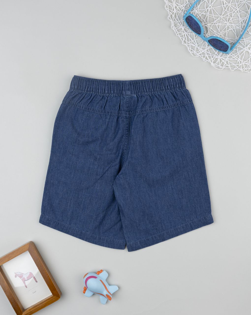 Bermuda bimbo denim scuro