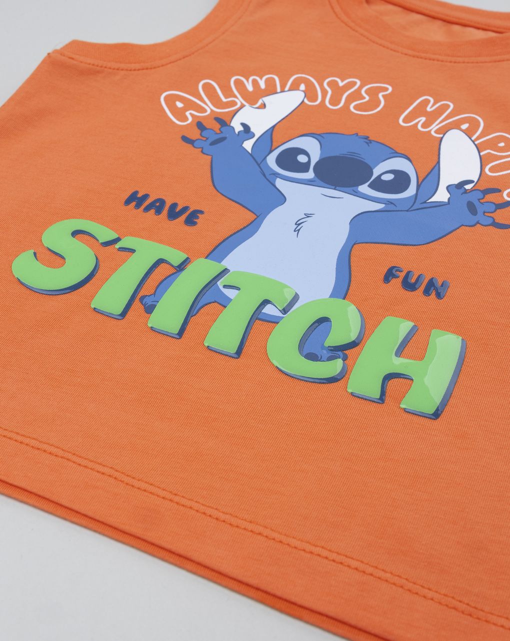 Canotta bimbo stitch arancione