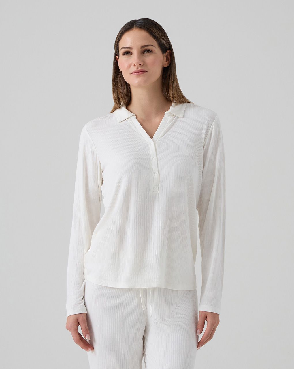 Pigiama allattamento costina verde