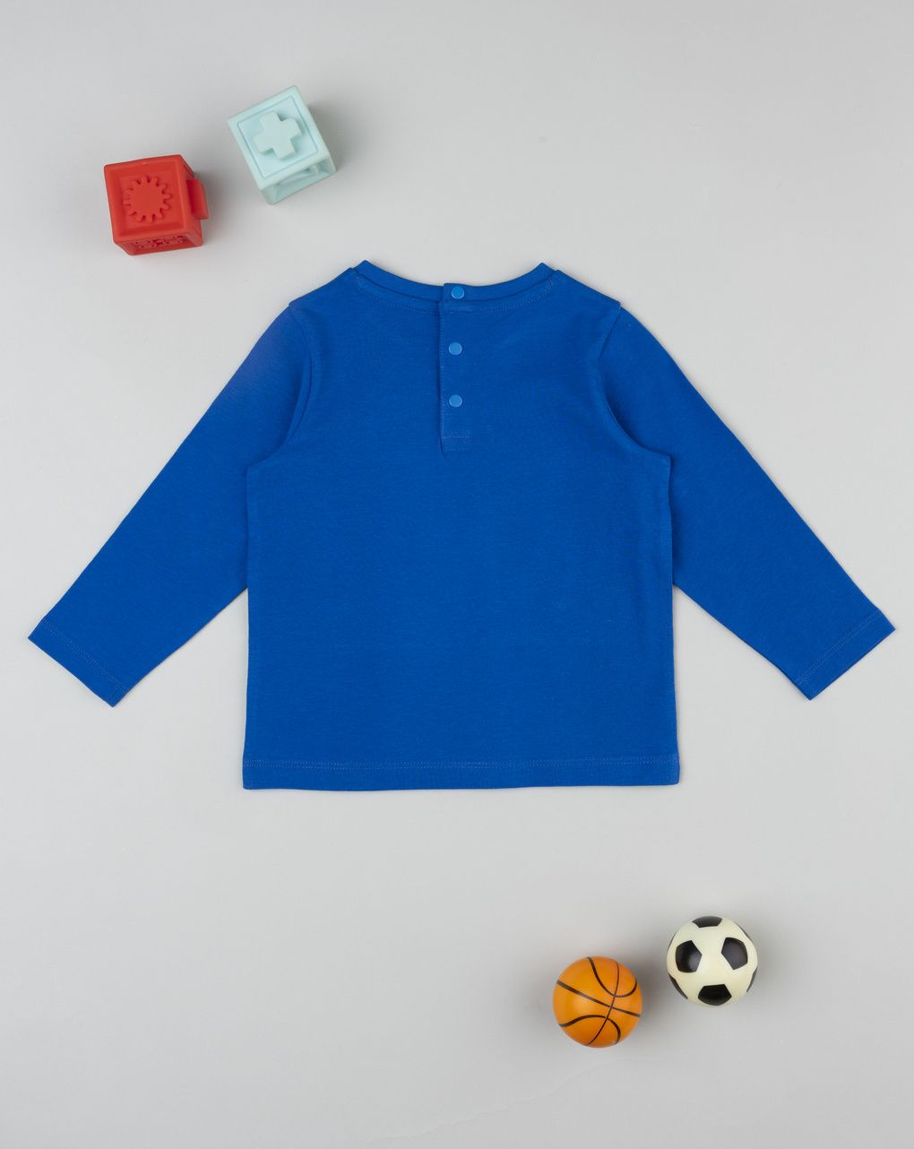 T-shirt bimbo bluette stampata