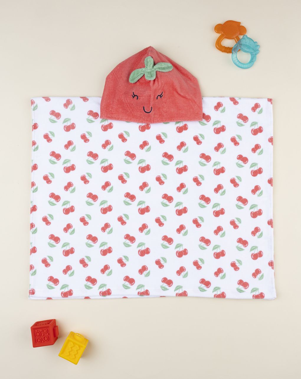 Poncho mare bimba fragola