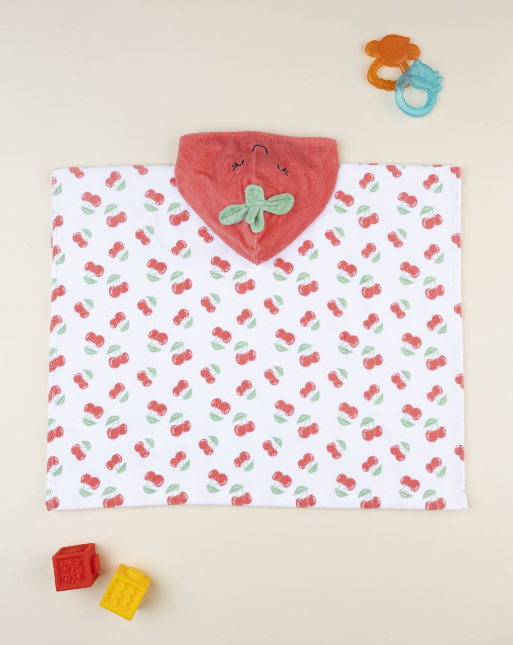 Poncho mare bimba fragola