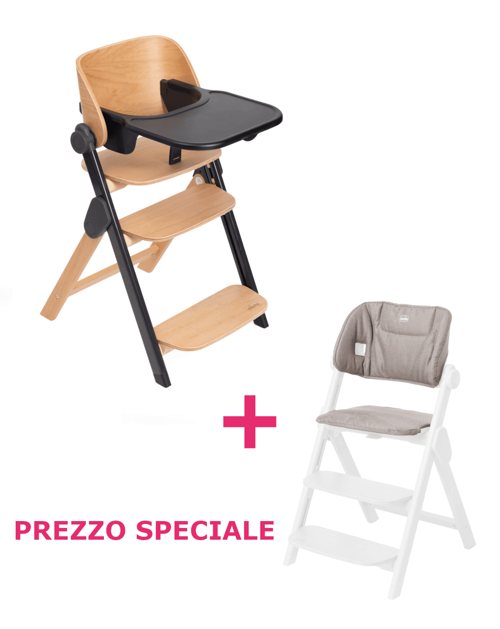 Sedia evolutiva meraviglia ebony + cuscino a un prezzo speciale