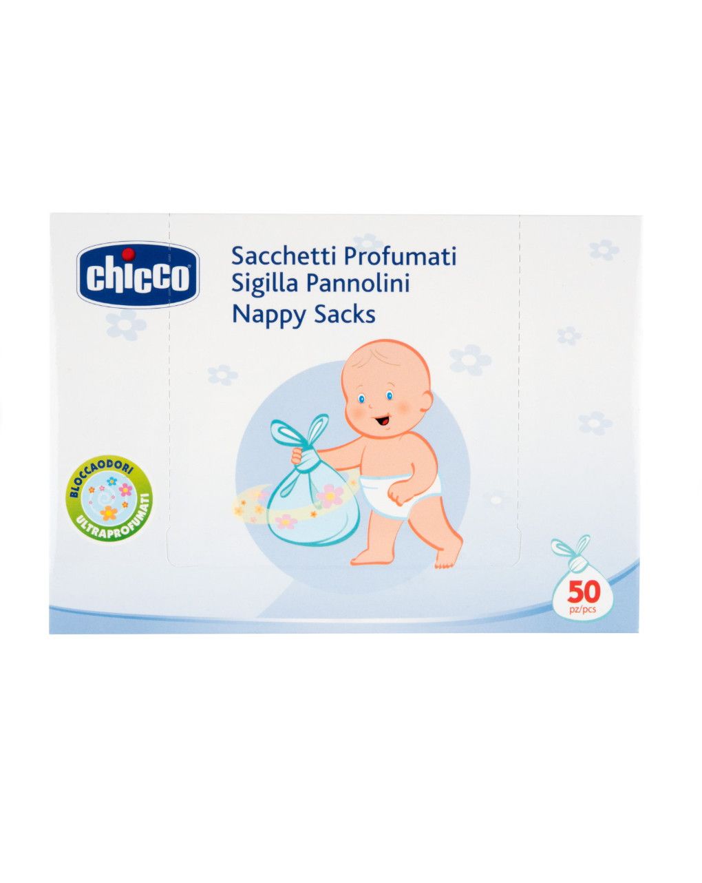 Sacchetti profumati sigilla pannolini 50 pezzi - chicco