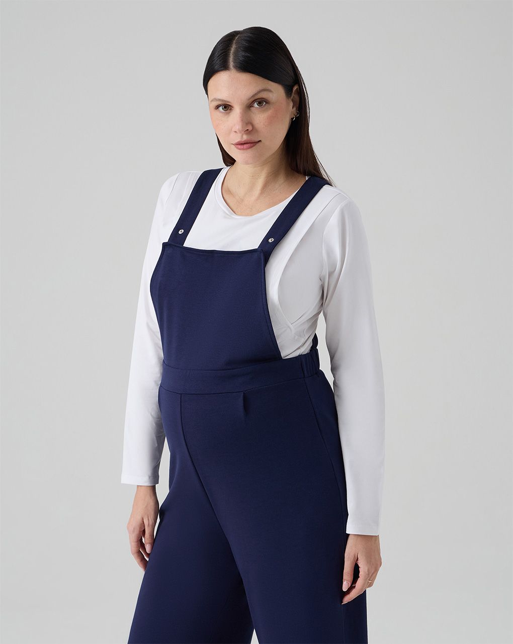 Salopette blu premaman