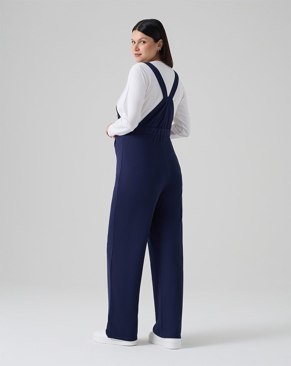 Salopette blu premaman