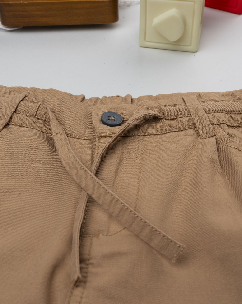 Pantalone bimbo marrone twill