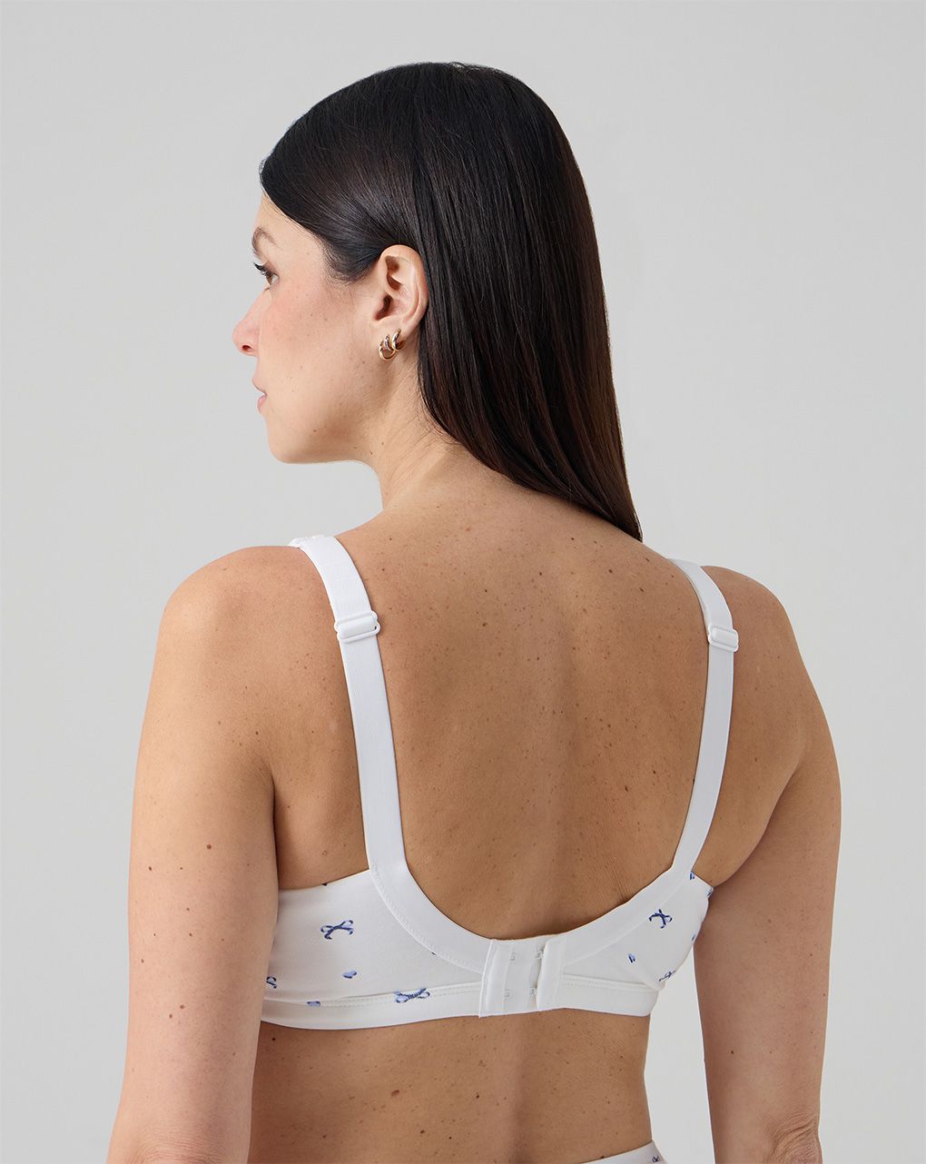 Reggiseno gravidanza bianco fiocchi allover