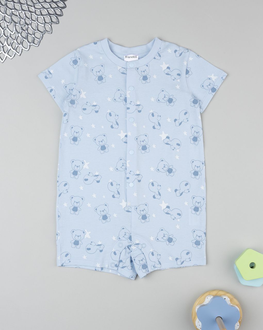 Pigiama estivo bimbo azzurro orsi