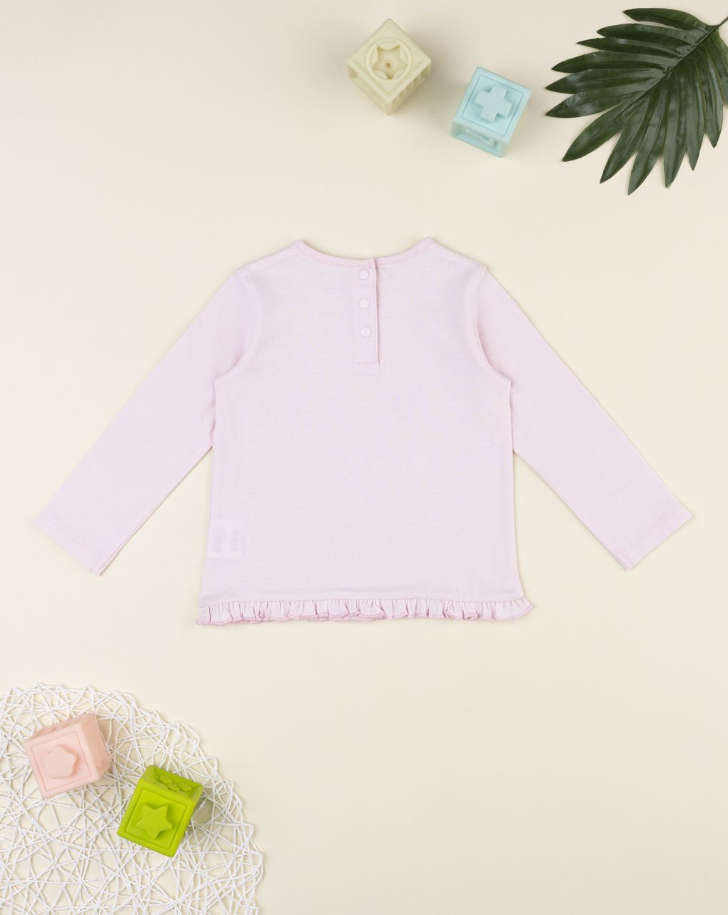 T-shirt bimba rosa cuori