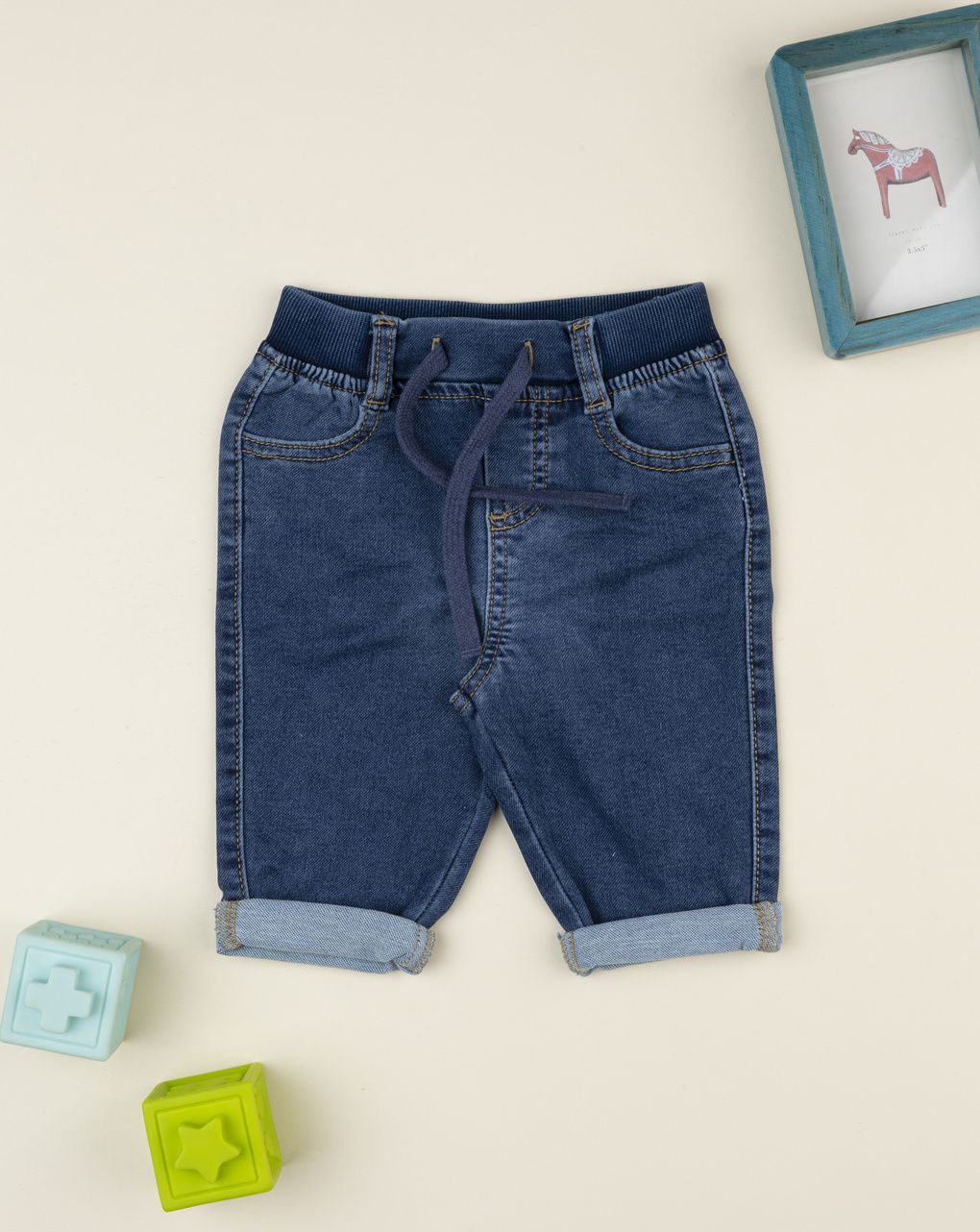 Pantaloni denim scuro bimbo