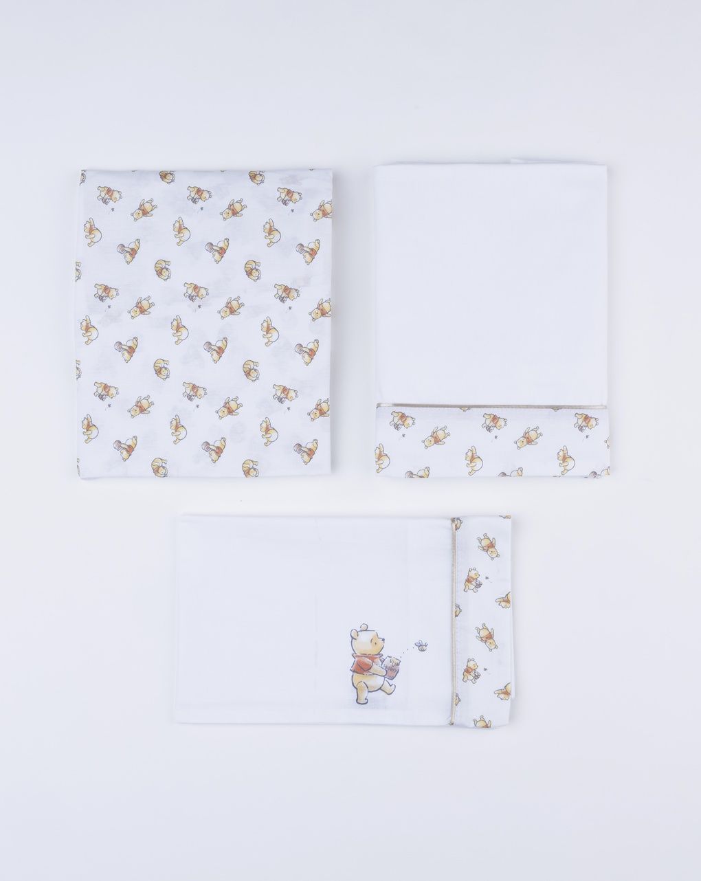 Pack 3 pezzi letto - winnie the pooh
