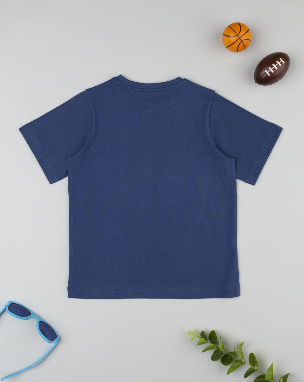 T-shirt blu mezza manica bambino