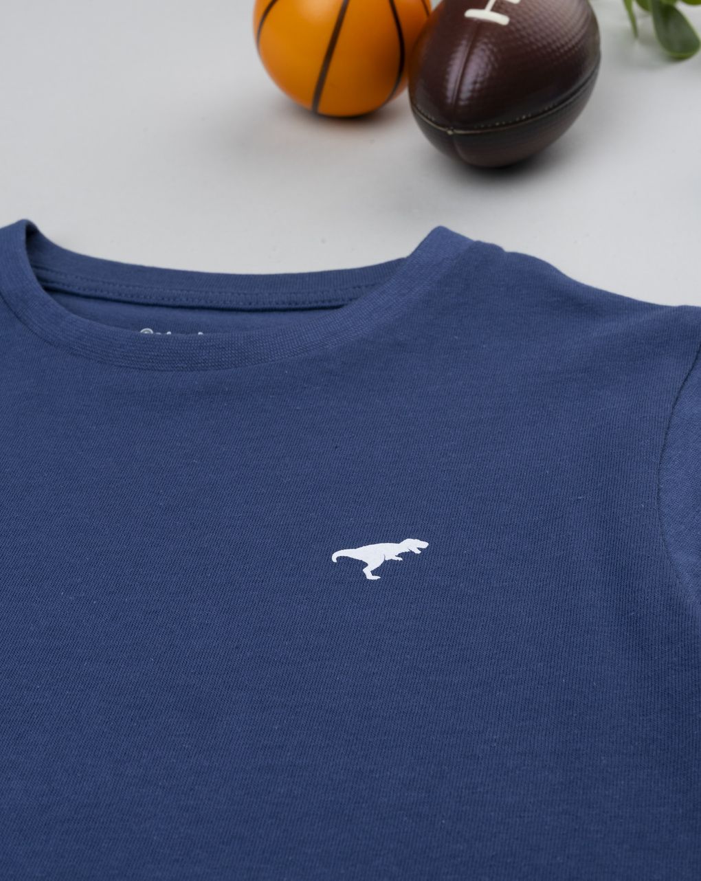 T-shirt blu mezza manica bambino