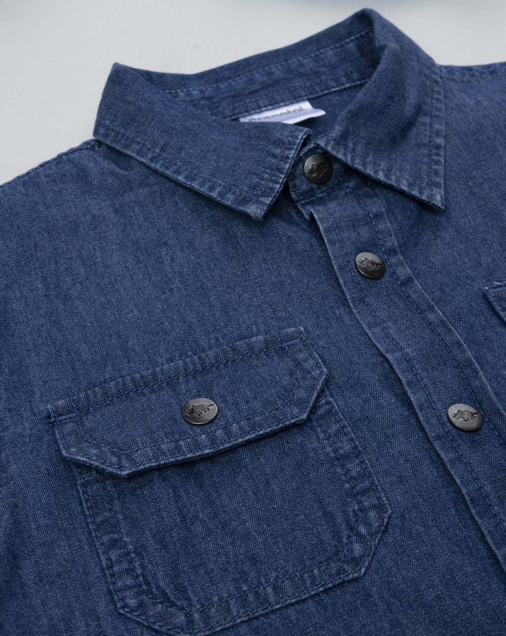 Camicia bimbo denim mezza manica