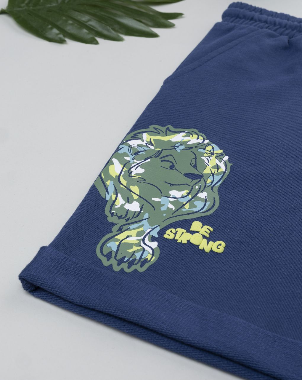 Shorts bimbo blu leone