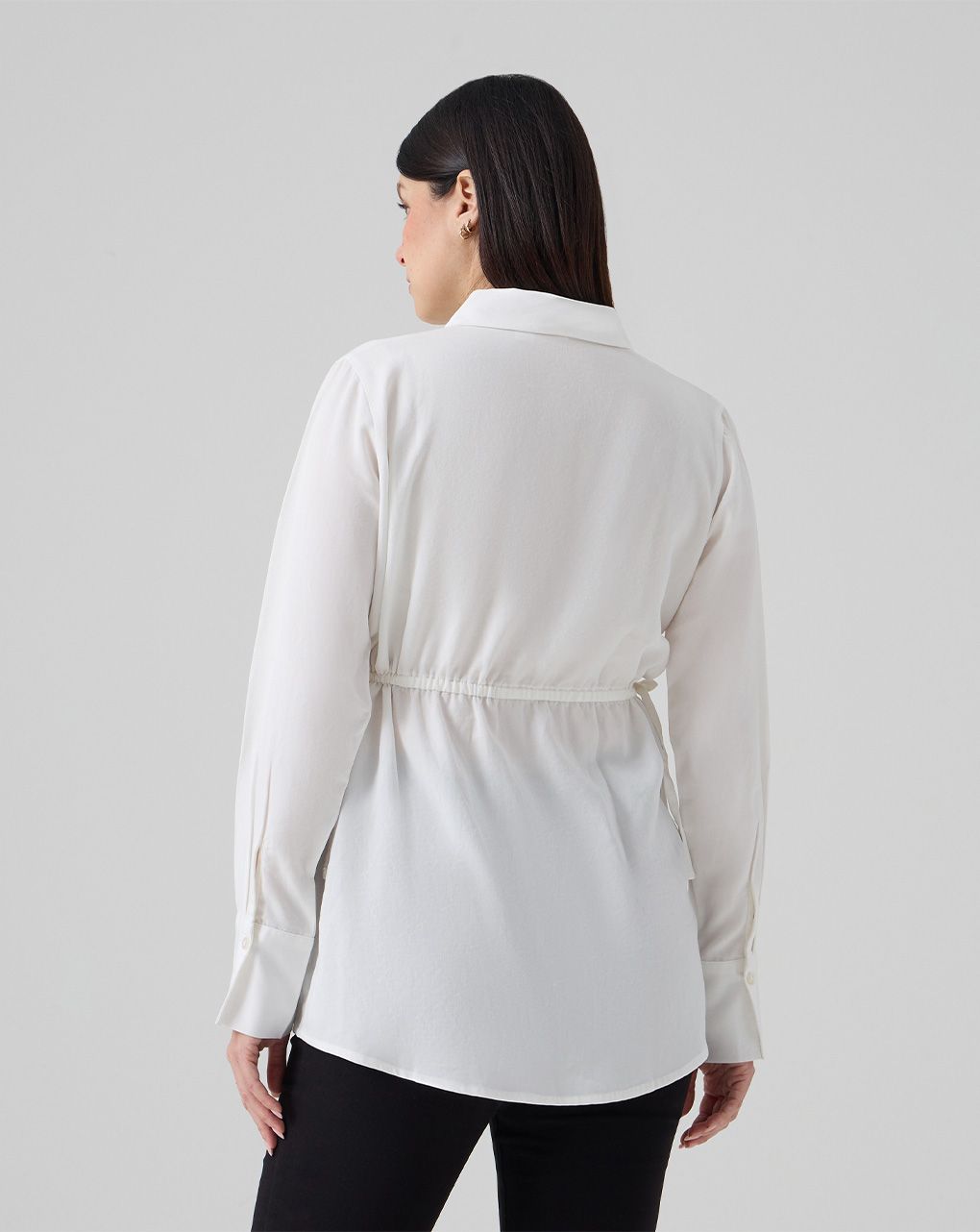 Camicia bianca premaman con coulisse