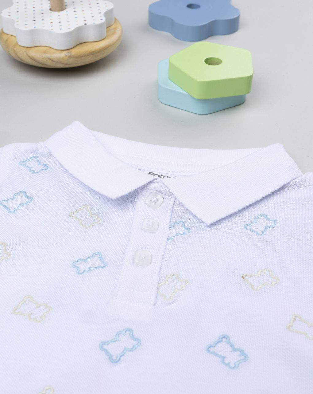 Polo bimbo bianca orsi