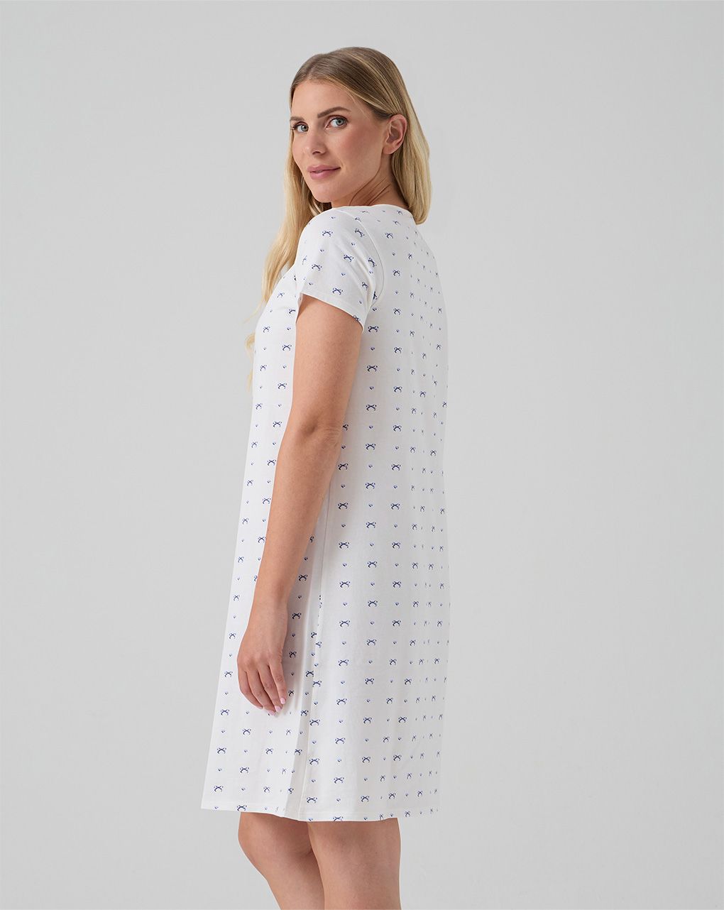 Camicia da notte allattamento fiocchi allover