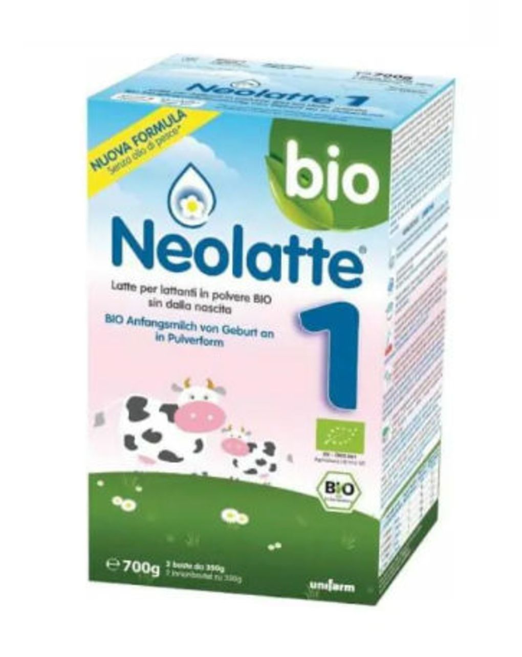 Latte in polvere 1 bio algal dha 2 x 350g 0-6 mesi - neolatte