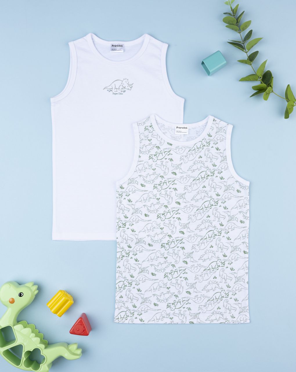 Pack 2 canotte bimbo dino