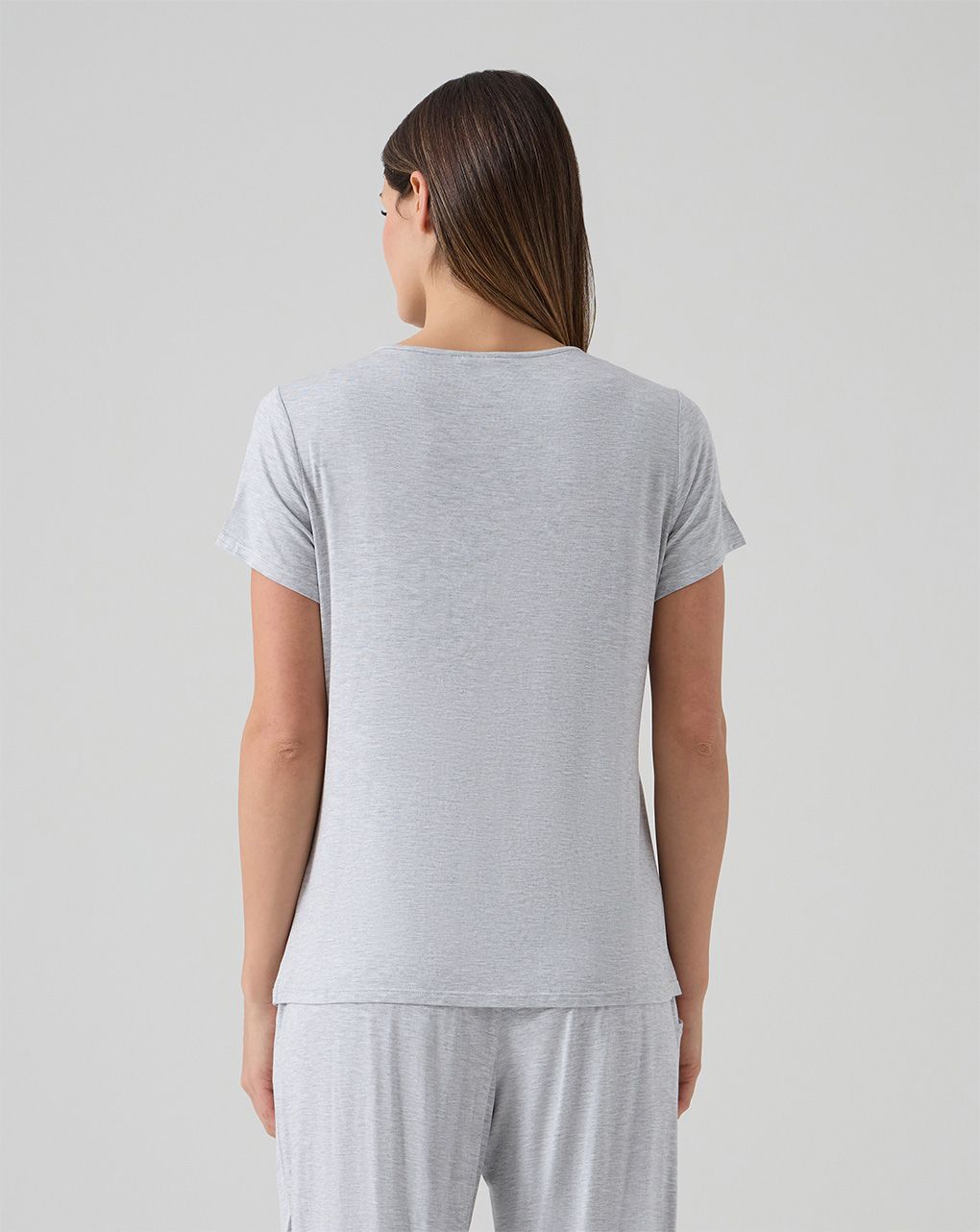 Pigiama allattamento due pezzi grigio