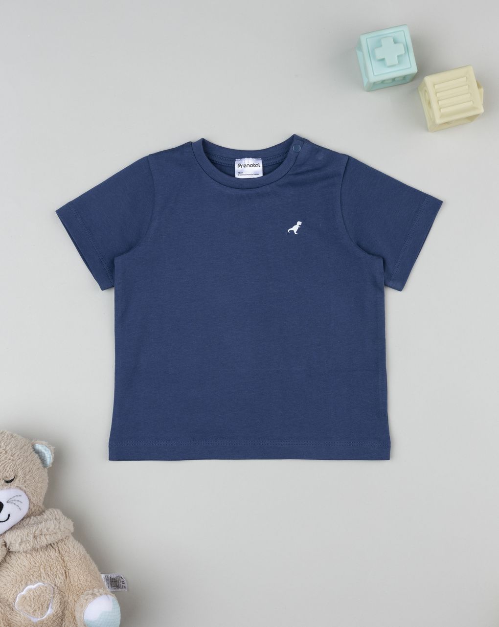 T-shirt bimbo blu mezza manica