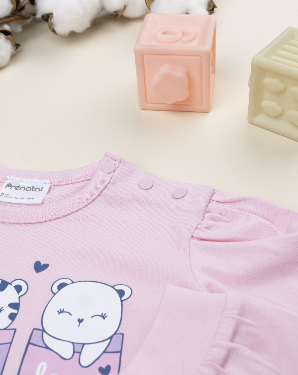 Pigiama 2 pezzi bimba rosa/blu