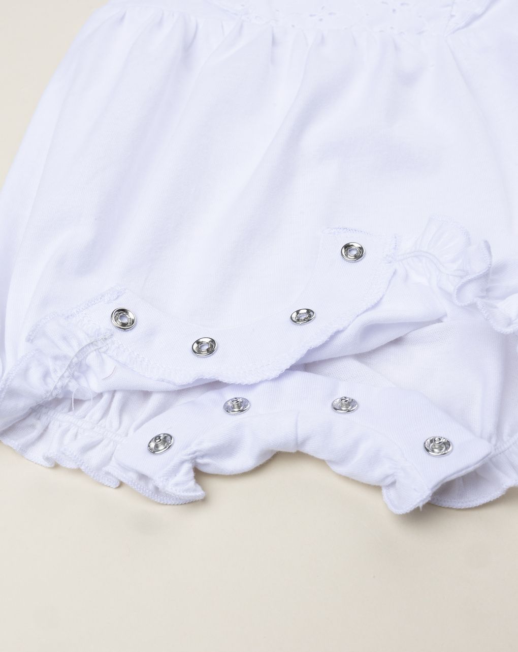 Pagliaccetto elegante bimba sangallo bianco