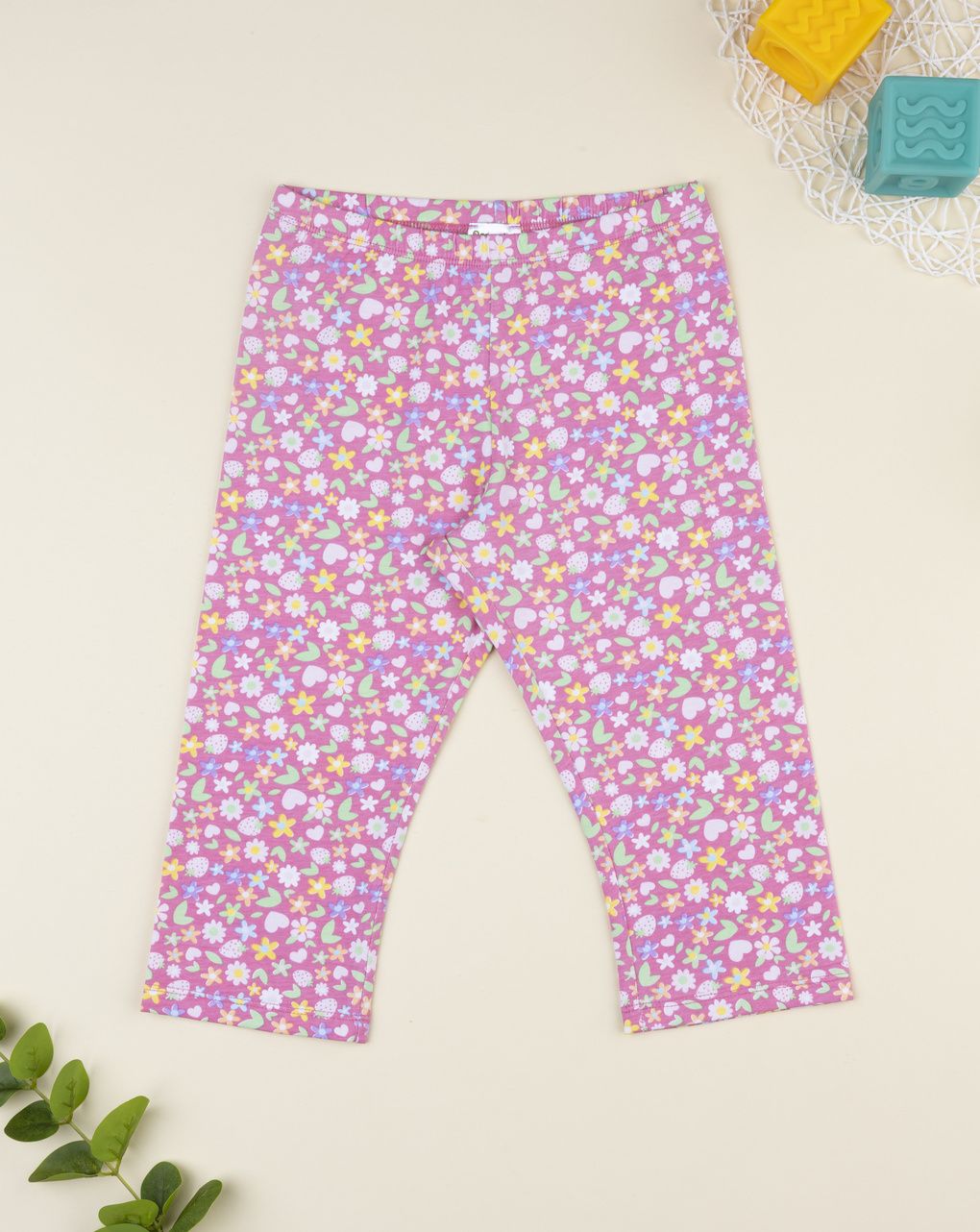 Legging bimba fantasia rosa