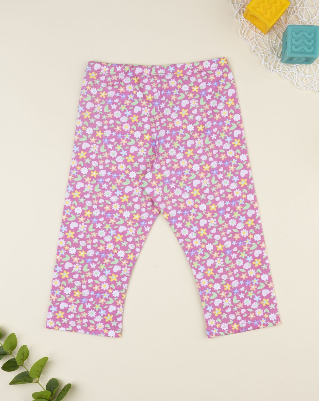 Legging bimba fantasia rosa